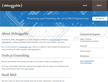 Tablet Screenshot of debuggable.com